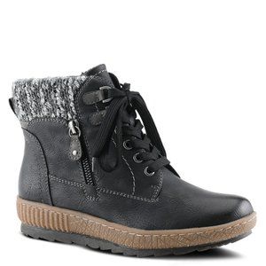SPRING STEP RELIFE KARLENE BOOTIES BLACK